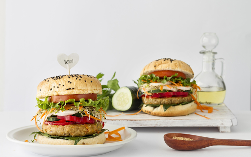 Vegetable and meat sandwich  from Chrome web store to be run with OffiDocs Chromium online