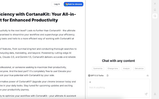 VelinaAI: AI Kit in your browse  from Chrome web store to be run with OffiDocs Chromium online