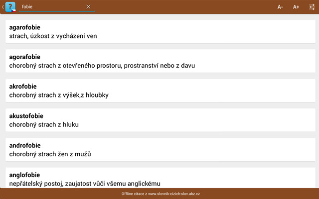 Velký slovník cizích slov  from Chrome web store to be run with OffiDocs Chromium online