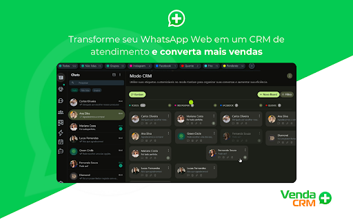 Venda Mais CRM  from Chrome web store to be run with OffiDocs Chromium online