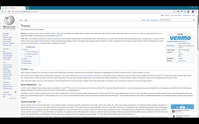 Venmo to Venom  from Chrome web store to be run with OffiDocs Chromium online