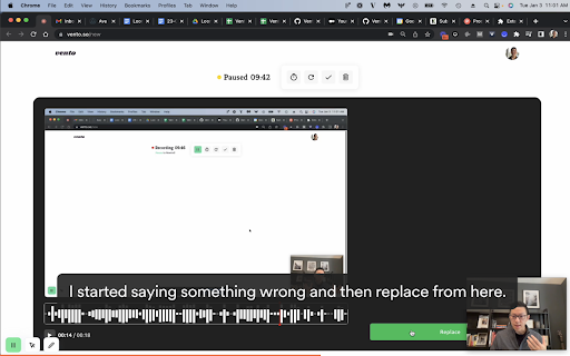 Vento  from Chrome web store to be run with OffiDocs Chromium online