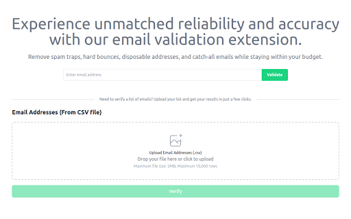 VeraMail email verifier  from Chrome web store to be run with OffiDocs Chromium online