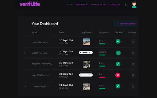 Verifi Life  from Chrome web store to be run with OffiDocs Chromium online