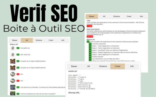 Verif SEO  from Chrome web store to be run with OffiDocs Chromium online