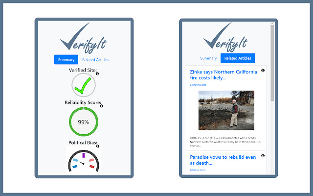 VerifyIt  from Chrome web store to be run with OffiDocs Chromium online