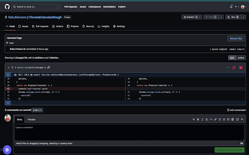 Version Control Utils  from Chrome web store to be run with OffiDocs Chromium online