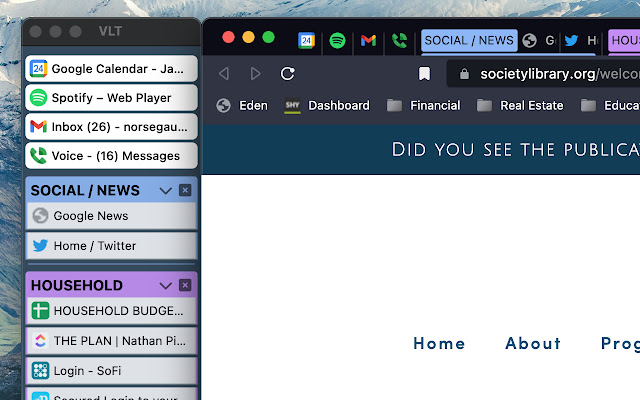 Vertically Listed Tabs  from Chrome web store to be run with OffiDocs Chromium online