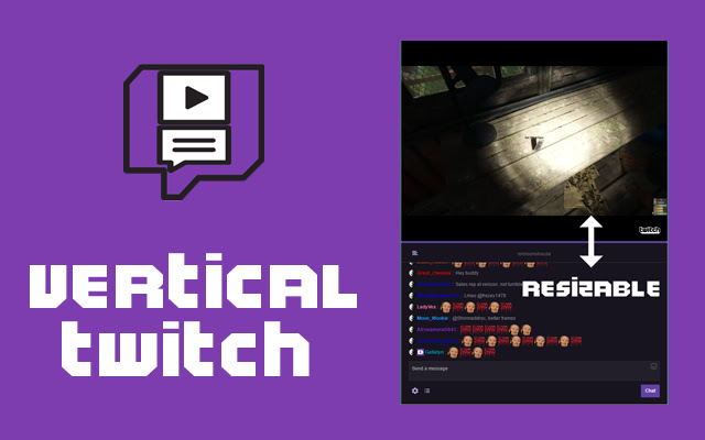 Vertical Twitch จาก Chrome เว็บสโตร์ที่จะรันด้วย OffiDocs Chromium ทางออนไลน์