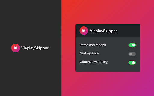 Viaplay Skipper: skip recaps, intros  more  from Chrome web store to be run with OffiDocs Chromium online