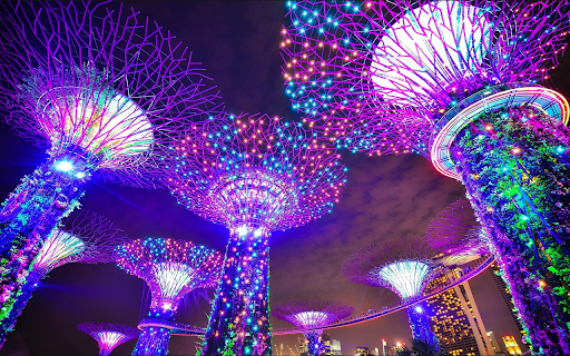 Vibrant Night Lights  from Chrome web store to be run with OffiDocs Chromium online