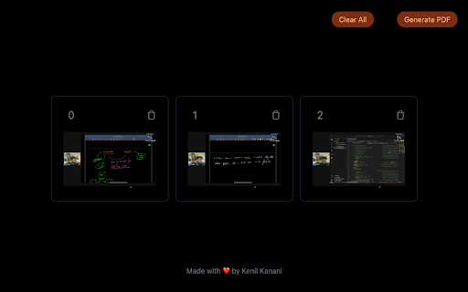 Vid2PDF  from Chrome web store to be run with OffiDocs Chromium online