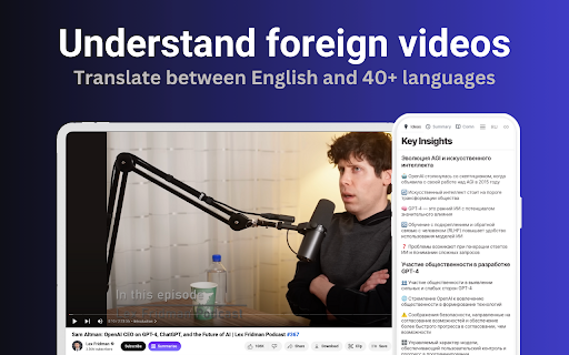 VidBuddy: AI YouTube Summary with ChatGPT  from Chrome web store to be run with OffiDocs Chromium online