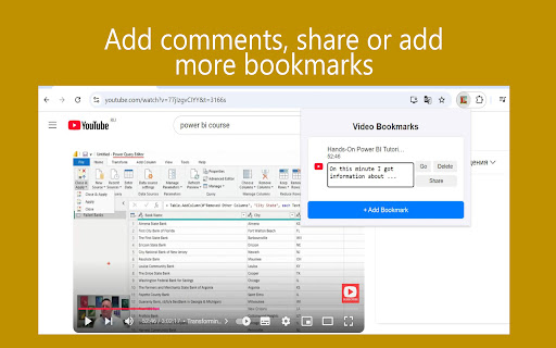 Video Bookmark: Not Only for Youtube  from Chrome web store to be run with OffiDocs Chromium online