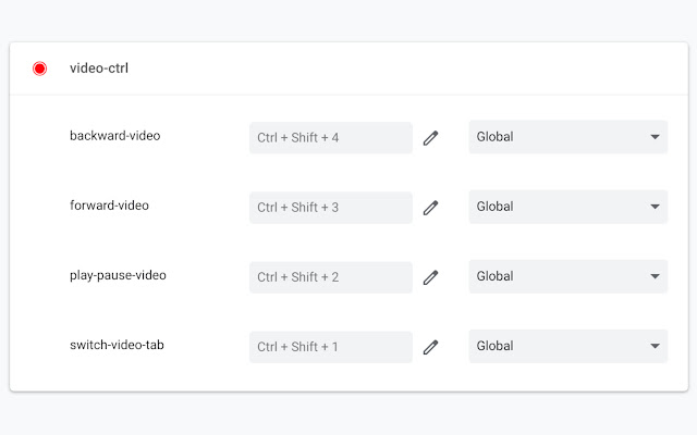 video ctrl  from Chrome web store to be run with OffiDocs Chromium online