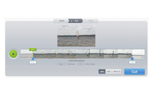 Video Cutter  from Chrome web store to be run with OffiDocs Chromium online