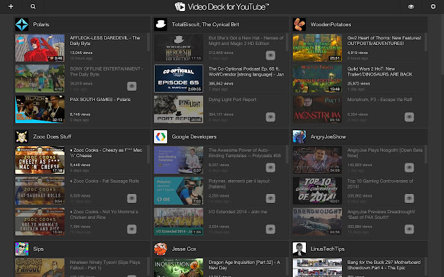 Video Deck para sa YouTube™ mula sa Chrome web store na tatakbo sa OffiDocs Chromium online