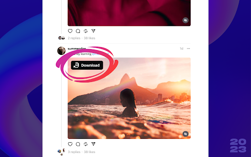 Video Downloader for Threads  from Chrome web store to be run with OffiDocs Chromium online