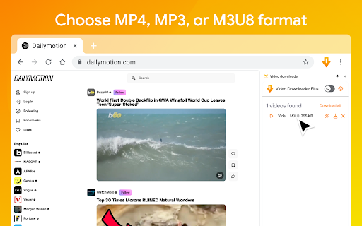 Video Downloader HD  from Chrome web store to be run with OffiDocs Chromium online