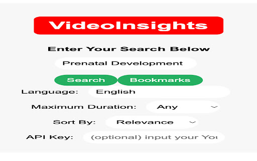 Video Insights Plugin  from Chrome web store to be run with OffiDocs Chromium online