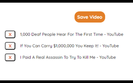 Video Link Saver  from Chrome web store to be run with OffiDocs Chromium online
