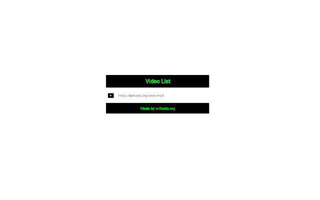 Video List  from Chrome web store to be run with OffiDocs Chromium online
