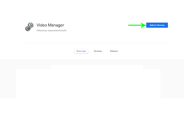 Video Manager  from Chrome web store to be run with OffiDocs Chromium online