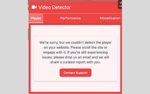 Video Parameters Detection  from Chrome web store to be run with OffiDocs Chromium online