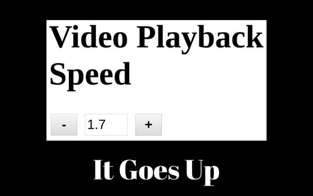 Video Playback Speed  from Chrome web store to be run with OffiDocs Chromium online