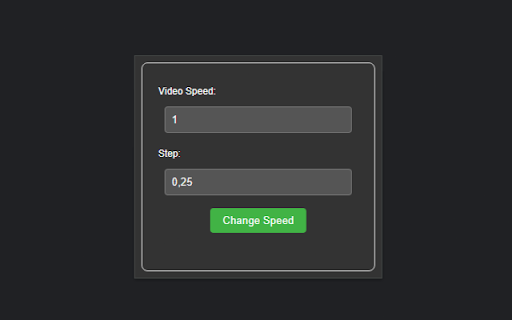 Video Playback Speed Controller  from Chrome web store to be run with OffiDocs Chromium online