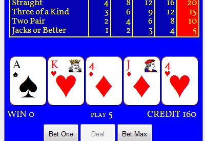 Video Poker  from Chrome web store to be run with OffiDocs Chromium online