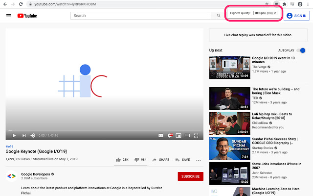 Video Quality Fixer for YouTube  from Chrome web store to be run with OffiDocs Chromium online