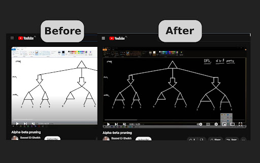 Videos/Images Dark Mode  from Chrome web store to be run with OffiDocs Chromium online