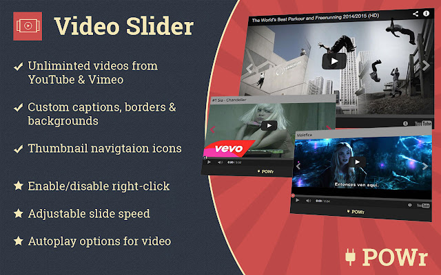 Video Slider  from Chrome web store to be run with OffiDocs Chromium online