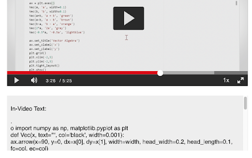 VideoSnaps  from Chrome web store to be run with OffiDocs Chromium online