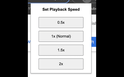 Video Speed Adjuster  from Chrome web store to be run with OffiDocs Chromium online
