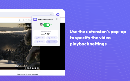 Video Speed Controller for HTML videos  from Chrome web store to be run with OffiDocs Chromium online