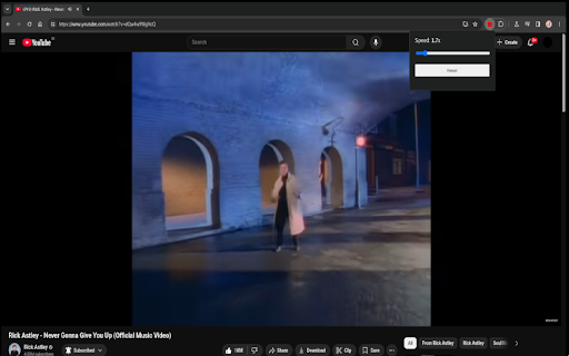 Video Speed Slider  from Chrome web store to be run with OffiDocs Chromium online