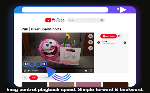 Video Speed Up Controller for Chrome ⏩  from Chrome web store to be run with OffiDocs Chromium online