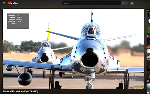 Video Stats Overlay  from Chrome web store to be run with OffiDocs Chromium online