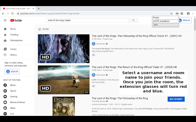 VideoSync  from Chrome web store to be run with OffiDocs Chromium online
