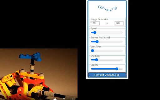 Video to Animated GIF  from Chrome web store to be run with OffiDocs Chromium online