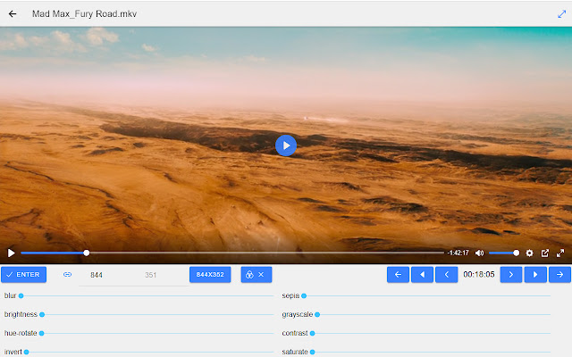 Video naar afbeelding met filters uit de Chrome-webwinkel, uit te voeren met OffiDocs Chromium online