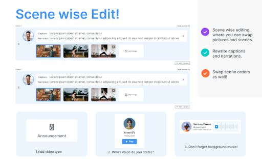Videozen: Screen and Camera Recorder  from Chrome web store to be run with OffiDocs Chromium online