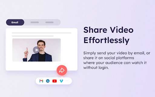 Vidnoz Flex Video recorder  Video share  from Chrome web store to be run with OffiDocs Chromium online