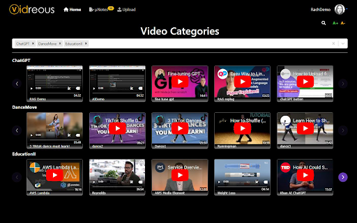 Vidreous Screenshot  from Chrome web store to be run with OffiDocs Chromium online