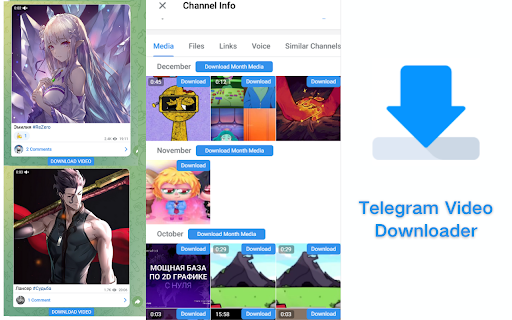 VidSaver.io |vk video downloader vkSaver  Free Telegram Video Downloader  from Chrome web store to be run with OffiDocs Chromium online
