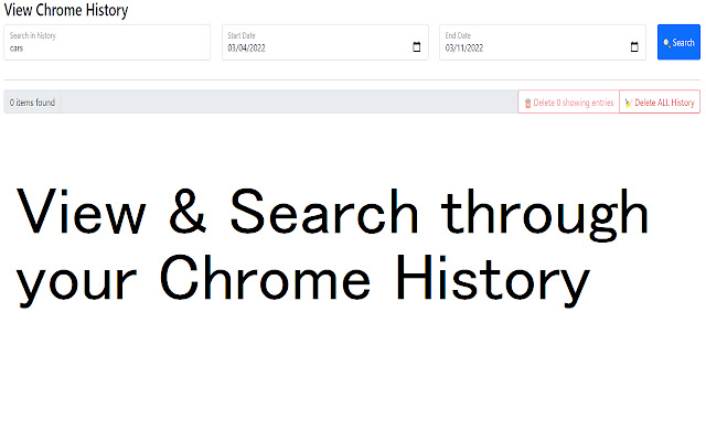 View Chrome History  from Chrome web store to be run with OffiDocs Chromium online