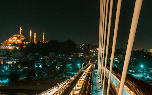View from the Top of the Golden Horn Metro Bridge  from Chrome web store to be run with OffiDocs Chromium online