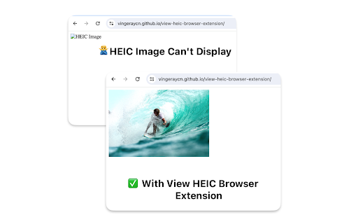 View HEIC  from Chrome web store to be run with OffiDocs Chromium online